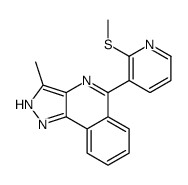 3-methyl-5-(2-methylsulfanylpyridin-3-yl)-2H-pyrazolo[4,3-c]isoquinoline Structure