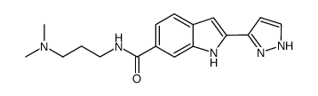 N-[3-(dimethylamino)propyl]-2-(1H-pyrazol-3-yl)-1H-indole-6-carboxamide Structure