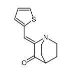 2-(thiophen-2-ylmethylene)-1-azabicyclo[2.2.2]octan-3-one Structure
