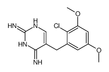 5-[(2-chloro-3,5-dimethoxyphenyl)methyl]pyrimidine-2,4-diamine结构式