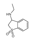 N-ethyl-2,3-dihydrobenzo[b]thiophen-3-amine 1,1-dioxide结构式
