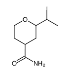 2-isopropyltetrahydro-2H-pyran-4-carboxamide结构式