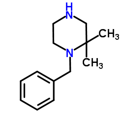 1-Benzyl-2,2-dimethylpiperazine Structure