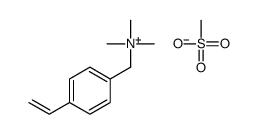 (4-ethenylphenyl)methyl-trimethylazanium,methanesulfonate structure