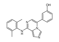 3-[8-(2,6-dimethylanilino)imidazo[1,5-a]pyrazin-5-yl]phenol Structure