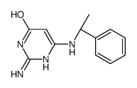 2-amino-6-[[(1R)-1-phenylethyl]amino]-1H-pyrimidin-4-one Structure