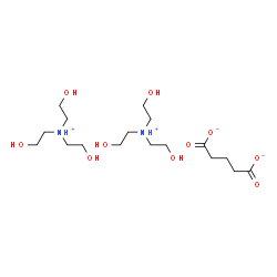 bis[tris(2-hydroxyethyl)ammonium] glutarate structure