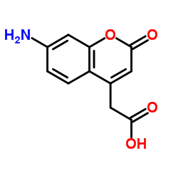 (7-Amino-2-oxo-2H-chromen-4-yl)acetic acid Structure