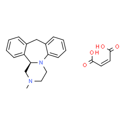 (R)-1,2,3,4,10,14b-hexahydro-2-methyldibenzo[c,f]pyrazino[1,2-a]azepine maleate Structure