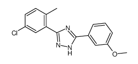 3-(5-Chloro-o-tolyl)-5-(3-methoxyphenyl)-1H-1,2,4-triazole结构式