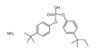 ammonium [4-(tert-butyl)phenyl] [4-(tert-pentyl)phenyl] phosphate structure