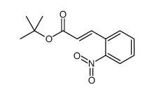 3-(2-硝基苯基)-2-丙酸-1,1-二甲基乙酯结构式