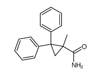 1-Methyl-2,2-diphenylcyclopropanecarboxamide结构式