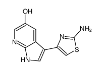 4-(5-hydroxy-1H-pyrrolo[2,3-b]pyridin-3-yl)thiazol-2-amine Structure