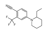 4-(2-ethylpiperidin-1-yl)-2-(trifluoromethyl)benzonitrile Structure