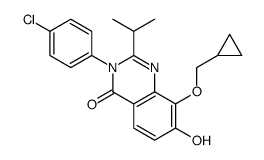 4(3H)-Quinazolinone,3-(4-chlorophenyl)-8-(cyclopropylmethoxy)-7-hydroxy-2-(1-methylethyl)- picture