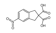 5-nitro-indan-2,2-dicarboxylic acid结构式