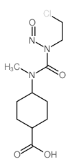 4-[(2-chloroethyl-nitroso-carbamoyl)-methyl-amino]cyclohexane-1-carboxylic acid structure