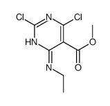 methyl 2,4-dichloro-6-(ethylamino)pyrimidine-5-carboxylate Structure