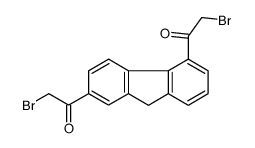 2-bromo-1-[5-(2-bromoacetyl)-9H-fluoren-2-yl]ethanone结构式