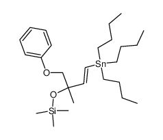 trans-3-Methyl-4-phenoxy-1-tributylstannyl-3-trimethylsiloxybut-1-ene结构式