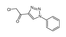 2-chloro-1-(1-phenyltriazol-4-yl)ethanone Structure