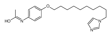 N-[4-(10-imidazol-1-yldecoxy)phenyl]acetamide结构式