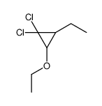 1,1-dichloro-2-ethoxy-3-ethylcyclopropane结构式