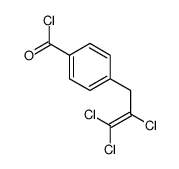 4-(2,3,3-trichloroprop-2-enyl)benzoyl chloride结构式