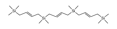 (4E,9E,14E)-2,2,7,7,12,12,17,17-octamethyl-2,7,12,17-tetrasilaoctadeca-4,9,14-triene Structure