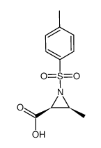 (2S,3S)-N-para-toluenesulfonyl-3-methylaziridine-2-carboxylic acid结构式