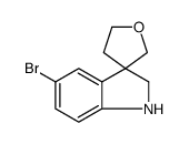 5-bromo-3,3-spiro(3-tetrahydrofuran)-2,3-dihydroindole结构式