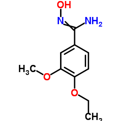 4-Ethoxy-N'-hydroxy-3-methoxybenzenecarboximidamide结构式