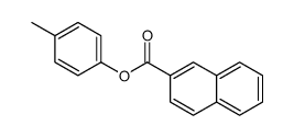 (4-methylphenyl) naphthalene-2-carboxylate Structure