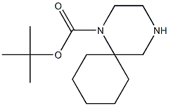 1,4-Diazaspiro[5.5]undecane-1-carboxylic acid 1,1-dimethylethyl ester Structure