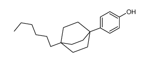 4-(1-hexyl-4-bicyclo[2.2.2]octanyl)phenol结构式