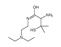 2-amino-N-[2-(diethylamino)ethyl]-3-methyl-3-sulfanylbutanamide结构式