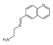2-(quinolin-6-ylmethylideneamino)ethanamine结构式