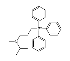 3-[methyl(propan-2-yl)amino]propyl-triphenylphosphanium结构式