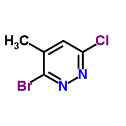 3-溴-6-氯-4-甲基哒嗪结构式
