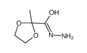 1,3-Dioxolane-2-carboxylicacid,2-methyl-,hydrazide(7CI,9CI) structure