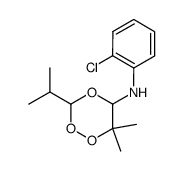 5-(o-chloroanilino)-3-isopropyl-6,6-dimethyl-1,2,4-trioxan结构式