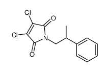 3,4-dichloro-1-(2-phenylpropyl)pyrrole-2,5-dione Structure