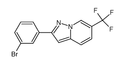 2-(3-bromophenyl)-6-(trifluoromethyl)pyrazolo[1,5-a]pyridine Structure