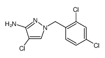 1H-Pyrazol-3-amine, 4-chloro-1-[(2,4-dichlorophenyl)methyl]结构式