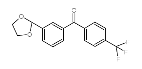 3-(1,3-DIOXOLAN-2-YL)-4'-TRIFLUOROMETHYLBENZOPHENONE结构式