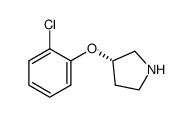 (S)-3-(2-chlorophenoxy)pyrrolidine结构式