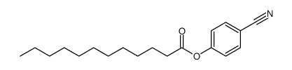 Dodecanoic acid, 4-cyanophenyl ester Structure