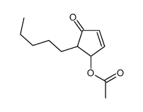 (4-oxo-5-pentylcyclopent-2-en-1-yl) acetate Structure