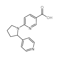 6-(2-pyridin-4-ylpyrrolidin-1-yl)pyridine-3-carboxylic acid结构式